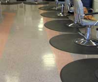 We strip, seal finish and buff vinyl/lineoleum floors at Sunshine Window Cleaning Services